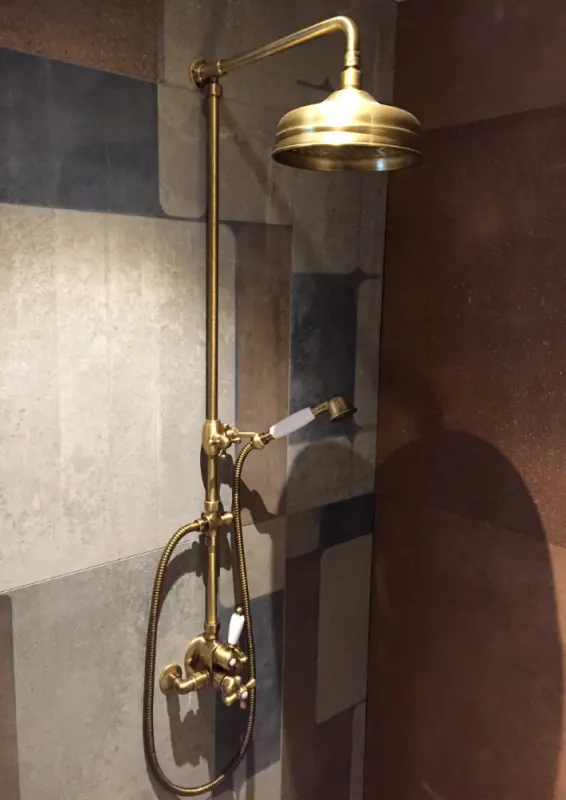 Huber Croisette Douchecombinatie 15cm Brons 590.CS01H.BA