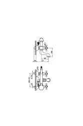 Cisal Arcana Ceramic Badmengkraan met handdouche rvs AC0001022A