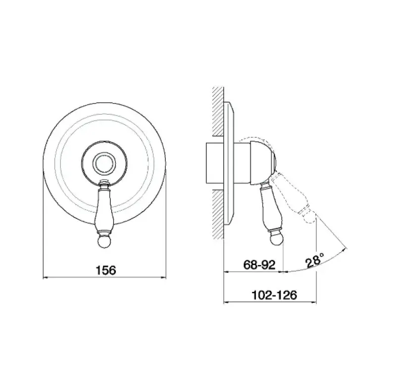 Huber Croisette Inbouw Douchemengkraan Chroom CM00300021