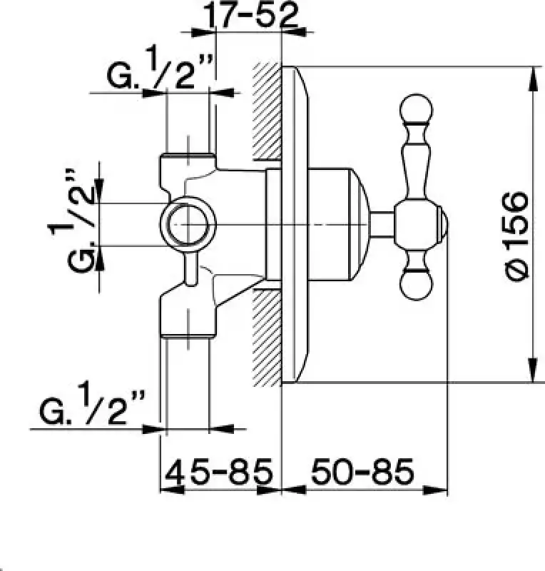 Cisal Arcana Royal 3-weg omsteller AA0027024 Goud
