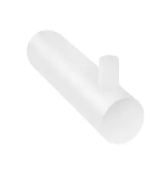 Waterevolution Flow handdoekhaakje mat wit A150BR
