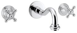 PB klassieke inbouw muurkraan met sterknoppen 16 cm uitloop Chroom 1208855042
