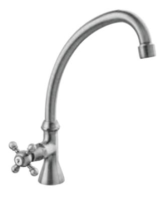 PB klassieke fonteinkraan met sterknop koud water met hoge uitloop brons 1208855662