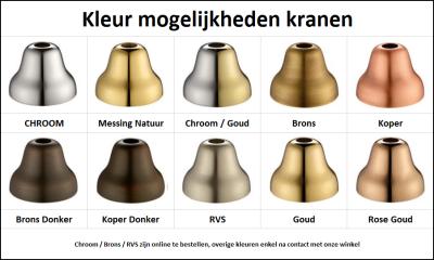 PB klassieke 5-gats badrandkraan met sterknoppen Chroom 1208855772