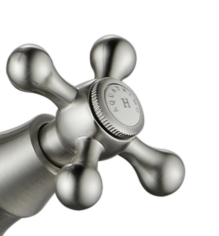 AquaTrimo Windsor klassieke keuken nostalgische keukenkraan met haakse uitloop RVS 21WS7531NM