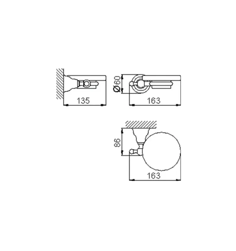 Huber Croisette Klassiek Zeephouder RVS-Keramiek 4022.01H.AC