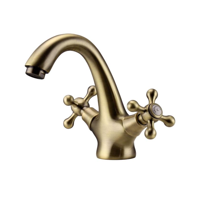 Aquanello Heritage Ascot Klassieke Nostalgische Wastafelmengkraan Brons BN-4101-HA