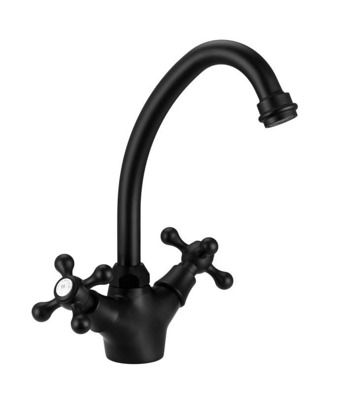 Aquanello Heritage Ascot Klassieke Keuken Nostalgische Keukenkraan Zwart BL-4004-HA