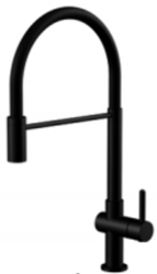 Aquanello Gastro Keukenmengkraan met Flexibele Uitloop Zwart BL-4400-GT