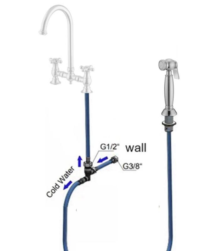PB Nostalgische Uittrekbare Keuken Handdouche Klassiek RVS